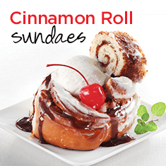 cinnamon roll sundaes