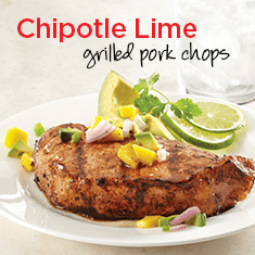 chipotle lime grilled pork chops